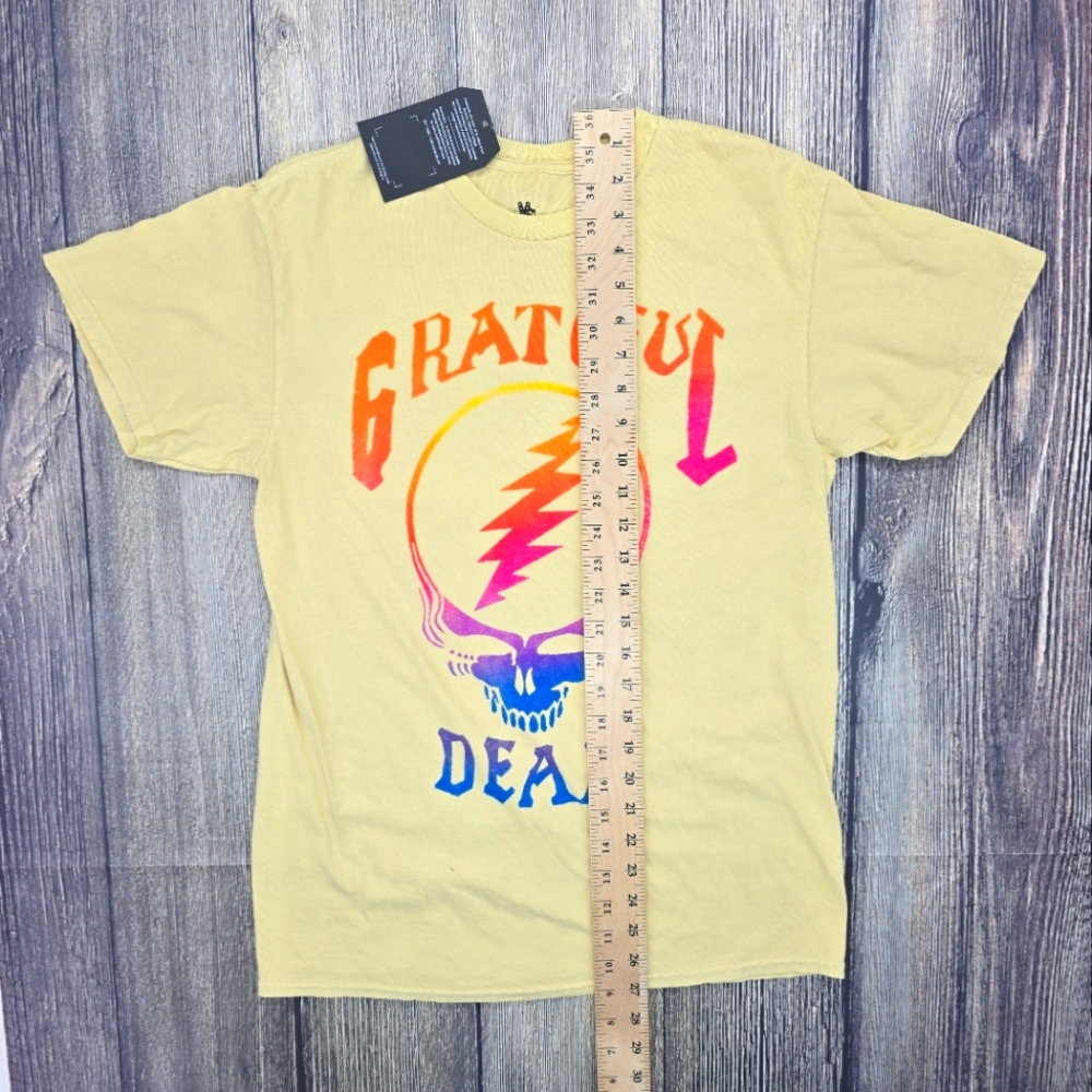 Junk Food NWT Grateful Dead Yellow Printed Tee - Picture 9 of 9